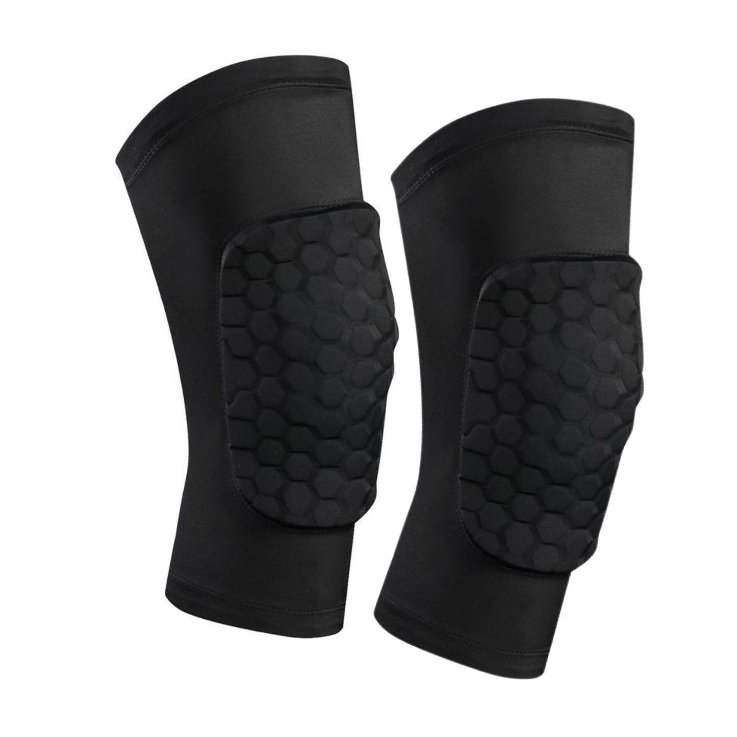 black slide on honeycomb pads to cover the knee